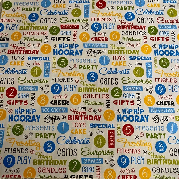 🎈🎉 BO BUNNY “TIME FOR CAKE” BIRTHDAY STICKERS & SCRAPBOOK PAPER BUNDLE. - Picture 4 of 4